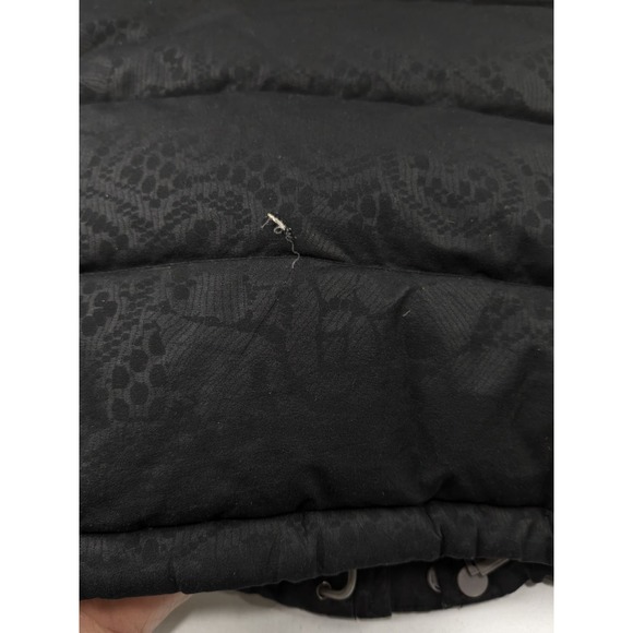 North Face 550 Black Patterned Puffer Coat - Picture 9 of 12
